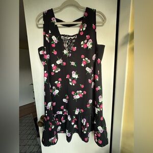 Express Black Floral Dress
